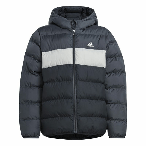Adidas Giacca Sportiva da Bambini Adidas Cazadora Synthetic Down Infantil Nero Grigio