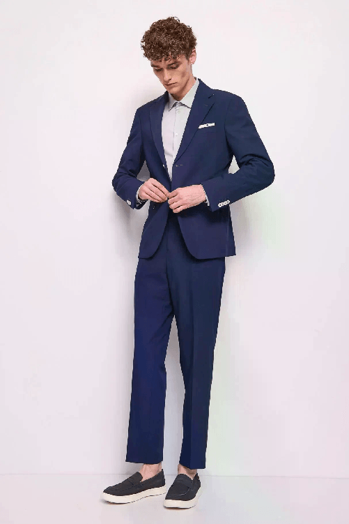 GAUDI&apos; ABITO COMPLETO GIACCA PANTALONE UOMO GAUDI 511GU15004 BLU ORIGINALE PE 2025