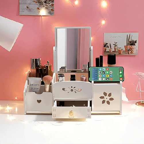 Cecaro Group Organizer Trucchi con Specchio