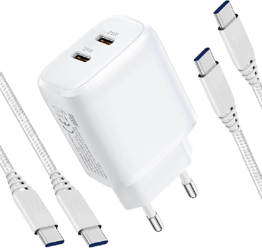 Cudy ch25_eu caricatore usb-c 25w compatto e veloce con spina eu per smartphone