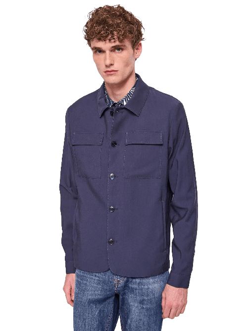 GAUDI&apos; GIACCA GIACCHE BLAZER UOMO GAUDI 511GU35017 COTONE BLU ORIGINALE PE 2025