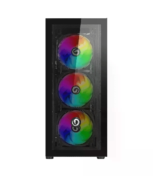 Nuwo Case Atx Rodan R601 0.5Mm Spcc Usb3.0/2.0 4 Fan 12Cm Argb Front Glass Side Glass Nero