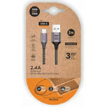 Cavo TechOneTech da USB-A maschio a USB-C maschio da 2 m - rivestito in nylon intrecciato