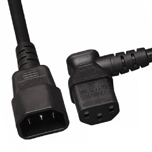 ADJ PROGETTI Cavo Alimentazione Per Ups 2.5Mt Bk C14 M Straight To C13 F 90 Angle