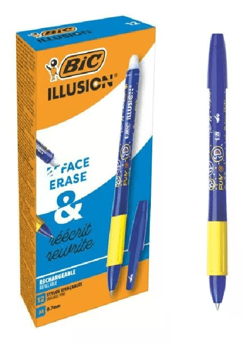 BIC Illusion Blu Penna a sfera Medio 12 pz
