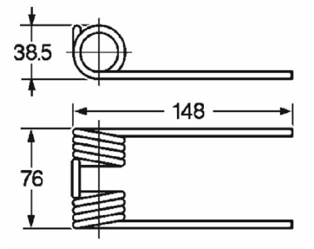 Ama Dente Rotopressa Gallignani Kemper Krone Filo 5,5 confezione da 10 pezzi