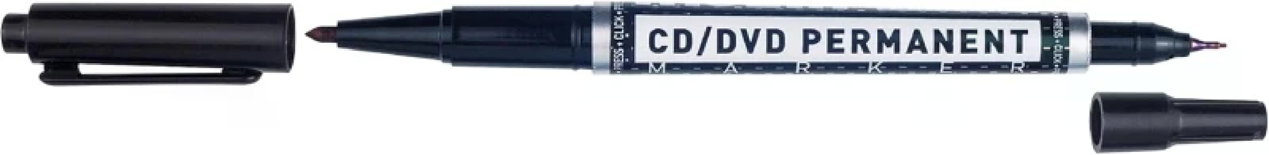 Molin  Pennarello indelebile Molin per CD DVD - Doppia punta 04 e 1 mm