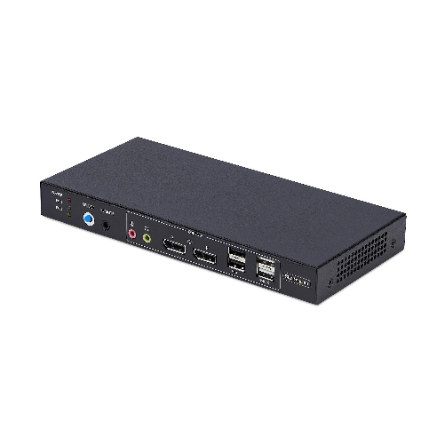 StarTech.com Switch KVM DisplayPort a doppio monitor a 2 porte con matrice video Dual View, 4K 60 Hz, 4x USB