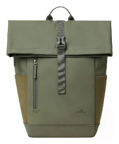RIVACASE Borsa Nb Zaino 14/156 Verde Oliva Eco 17L Roll Top Eden