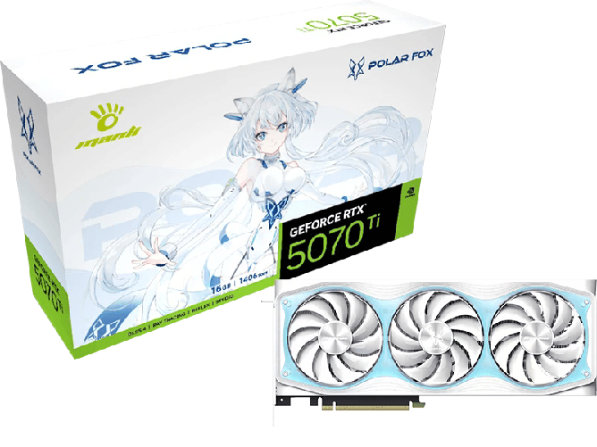 MANLI VGA Man GeForce RTX 5070 TI 16GB Polar Fox OC