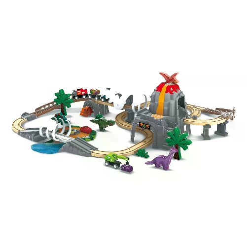 HAPE Pista Avventura tra i Dinosauri con Elementi Glow in the Dark