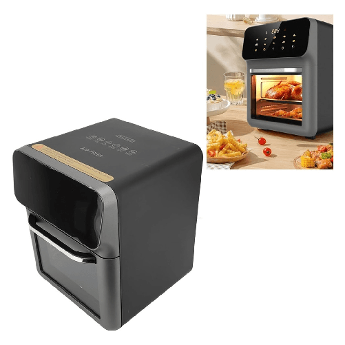 TrAdE Shop Traesio  Friggitrice Ad Aria Elettrica 15lt Finestra Fornello Multifunzionale Controllo Temperatura -