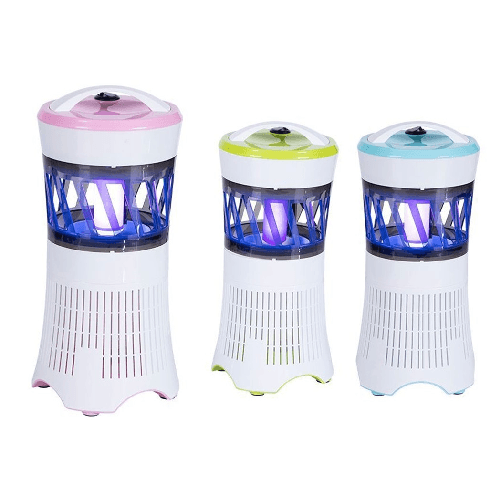 TrAdE Shop Traesio  Lampada Mosca Killer In Abs Elettrica Lampada Fluorescente Uv 1w 13.5x13.5x28.5cm 6071023 -