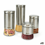Quttin Barattolo Quttin Acciaio Vetro 11,5 x 11,5 x 29 cm (12 Unità) (2200 ml)