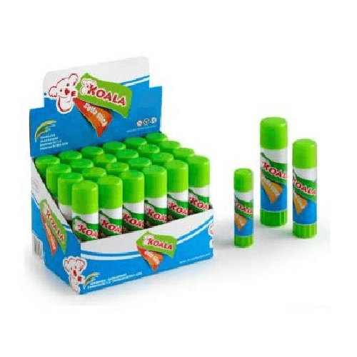 Koala colla stick bianca 40g universale - set 12 pezzi per carta e cartone