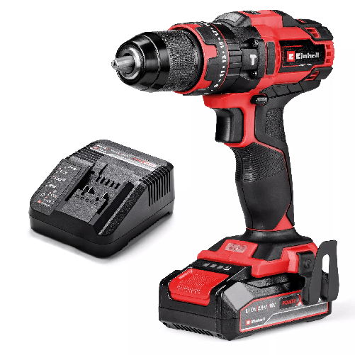 Einhell TE-CD 18/44 Li-i 24000 Giri/min 1,59 kg Nero, Rosso