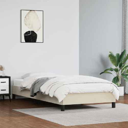 VidaXL Giroletto Crema 90x190 cm in Similpelle