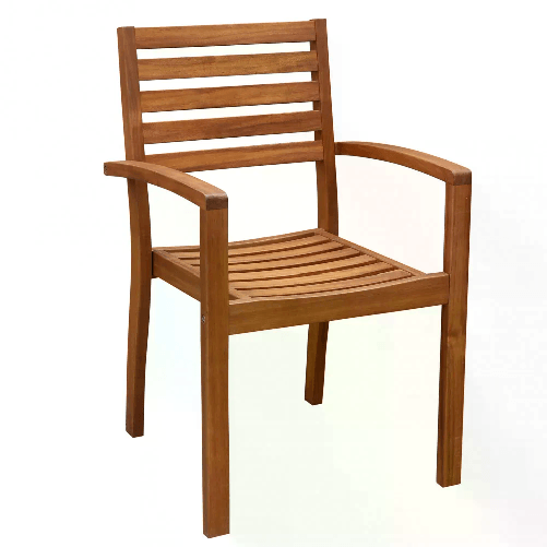 BS COM Poltrona da Giardino in Acacia cm 57x58x88 - HENDERSON