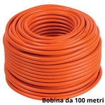 DIMELITALIA  Elettroutensile cavo multipolare flessibile antifiamma arancio gommato per impianti *** lunghezza