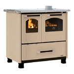 La Nordica Family 4,5 Interno Caminetto freestanding A legna Caramello