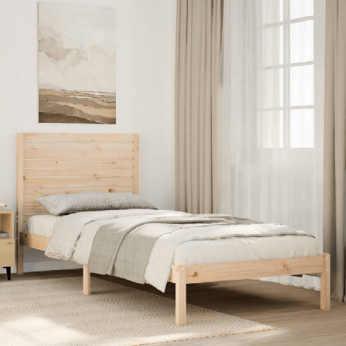 VidaXL Giroletto Extra Lungo senza Materasso 90x210 cm Legno Massello