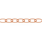Masidef Catena ornamentale ovale 2,8 mm. in acciaio ramato 25 mt.