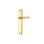 Masidef Guarnitura con placca serie Vega foro chiave - cromo satinato