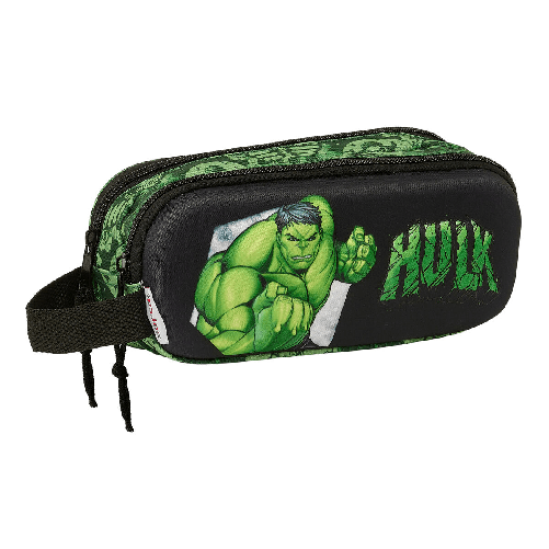 Hulk Portaoggetti Doppio Hulk Nero Verde 21 x 8 x 6 cm 3D