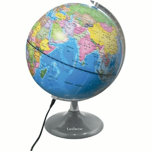 Lexibook Mappamondo con Luci Lexibook Luminous Day &amp; Night Globe (EN)