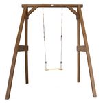 Axi Altalena in Legno 1 Posto Seduta Singola Gioco per Bambini da Esterno Giardino