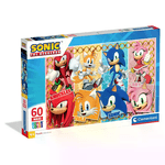 CLEMENTONI                                                   Puzzle 60 Pezzi Maxi Sonic