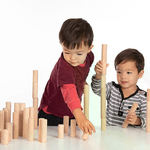 TICKIT Colonne in Legno Naturale Blocchi Costruzione per Bambini