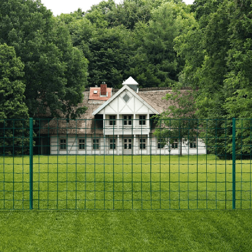 VidaXL Recinzione Euro in Acciaio 20x1,5 m Verde
