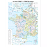 BELLETTI Carta Geografica Madrelingua Francia