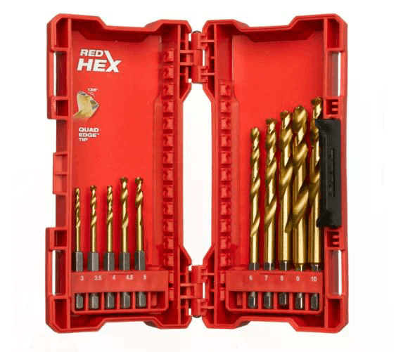 Techtronic Industries Italia S.r.l. CASSETTA PUNTE SHOCKWAVE REDHEX HSS-G - 10pz - MILWAUKEE