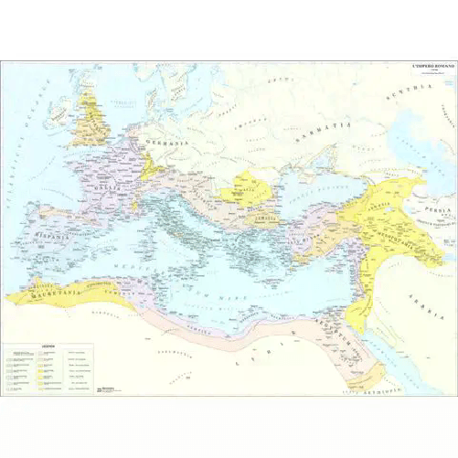 BELLETTI Cartina Storica Impero Romano