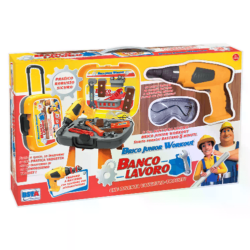 RSTOYS Banco Lavoro Valigetta Trolley Brico Junior con trapano