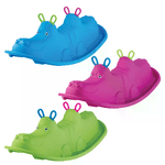 SPORT ONE Dondolotto Da Giardino Per Bambini Modello Hippo 3 Posti In Brillanti Colori