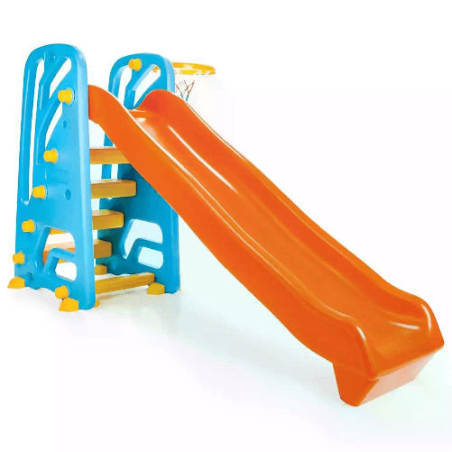 PILSAN Scivolo ad Onda Wavy Slide con Canestro per Giocare a Basket, Palla Inclusa