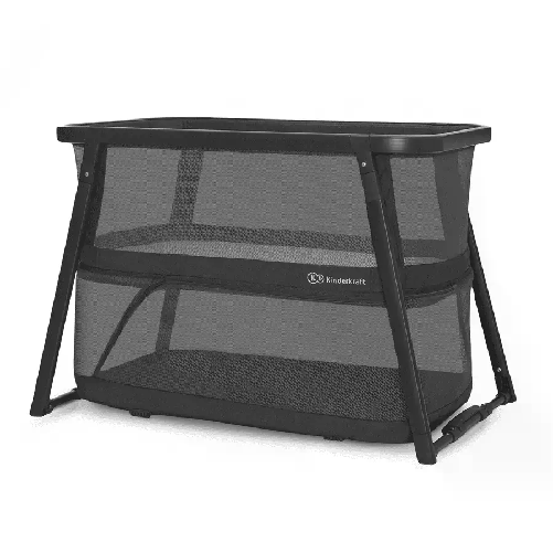 KINDERKRAFT Sofi Lettino da Campeggio/culla 4 in 1 Grey Black