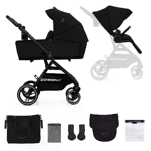 KINDERKRAFT Passeggino 2 In1 Yoxi Pure Black Kinderkraft