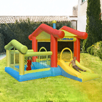 GIODICART                                                     Gioco Gonfiabile per Bambini, Grande Casa con Scivolo e Piscina