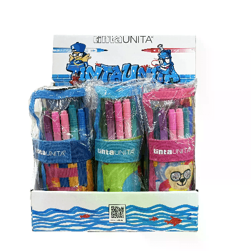 POOL OVER Tinta Unita Rotolo Pennarelli Brush Bi-punta