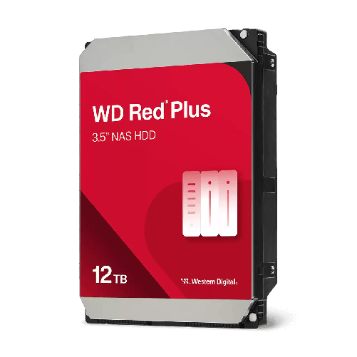 Western Digital Red Plus WD120EFGX disco rigido interno 12 TB 7200 Giri/min 512 MB 3.5" Serial ATA III