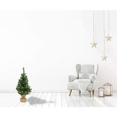 KAEMINGK Albero Di Natale Imperial Mini Con Luci LED 75x41 Cm