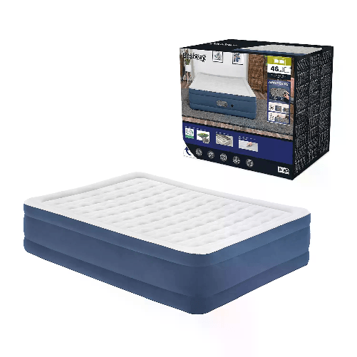 BESTWAY Airbed Alwayzaire Bicolor Azzurro/Grigio Matrimoniale Cm. 203x152x46