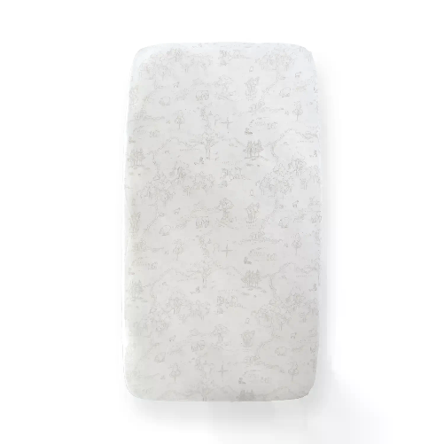 BAMBOOM                                                       Cover Mattress Lenzuola con Angoli Bianco per Lettino 120x60 Oyster Grey