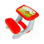 GIODICART                                                     Banco Scuola per Bambini con Scrivania Integrata per Studio e Gioco, Rosso