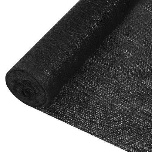 VidaXL Rete per Privacy Nera 1,2x50 m in HDPE 195 g/m²