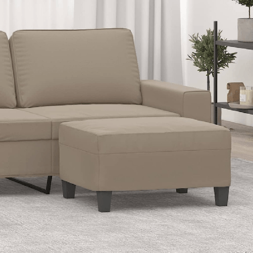 VidaXL Poggiapiedi Tortora 70x55x41 cm in Tessuto Microfibra